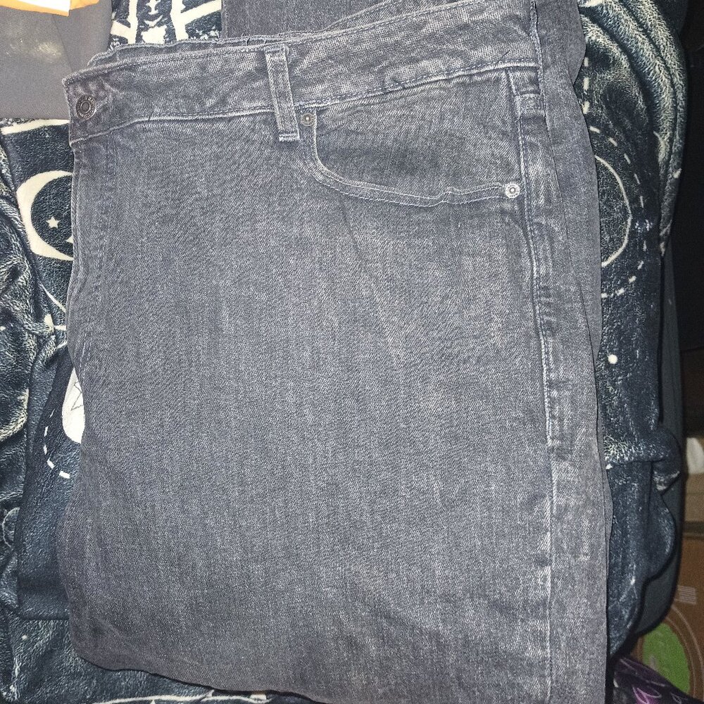 Old Navy High Rise O.G  Straight Secret Slim Pockets Jeans Black Size 24